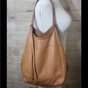 RARE HOBO Tan Leather Shoulder Bag